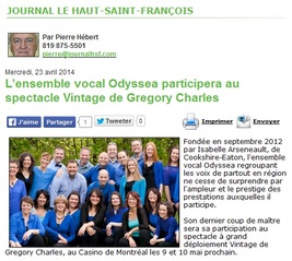 Journal du Haut Saint-François, avril 2014